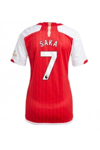 Fotbalové Dres Arsenal Bukayo Saka #7 Dámské Domácí Oblečení 2023-24 Krátký Rukáv